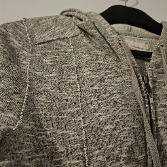 Anthropologie Saturday Sunday women's heathered grey sweater - Picture 5 of 9